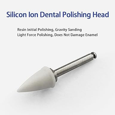 Electric Dental Composite Polishing Kit 25pcs Aluminum Oxide Silicone Rubber Polishing Heads + 1pcs Metal Mandrel for Composites - Image 2